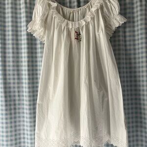 Doen Musette Nightgown Dress in Salt Size S